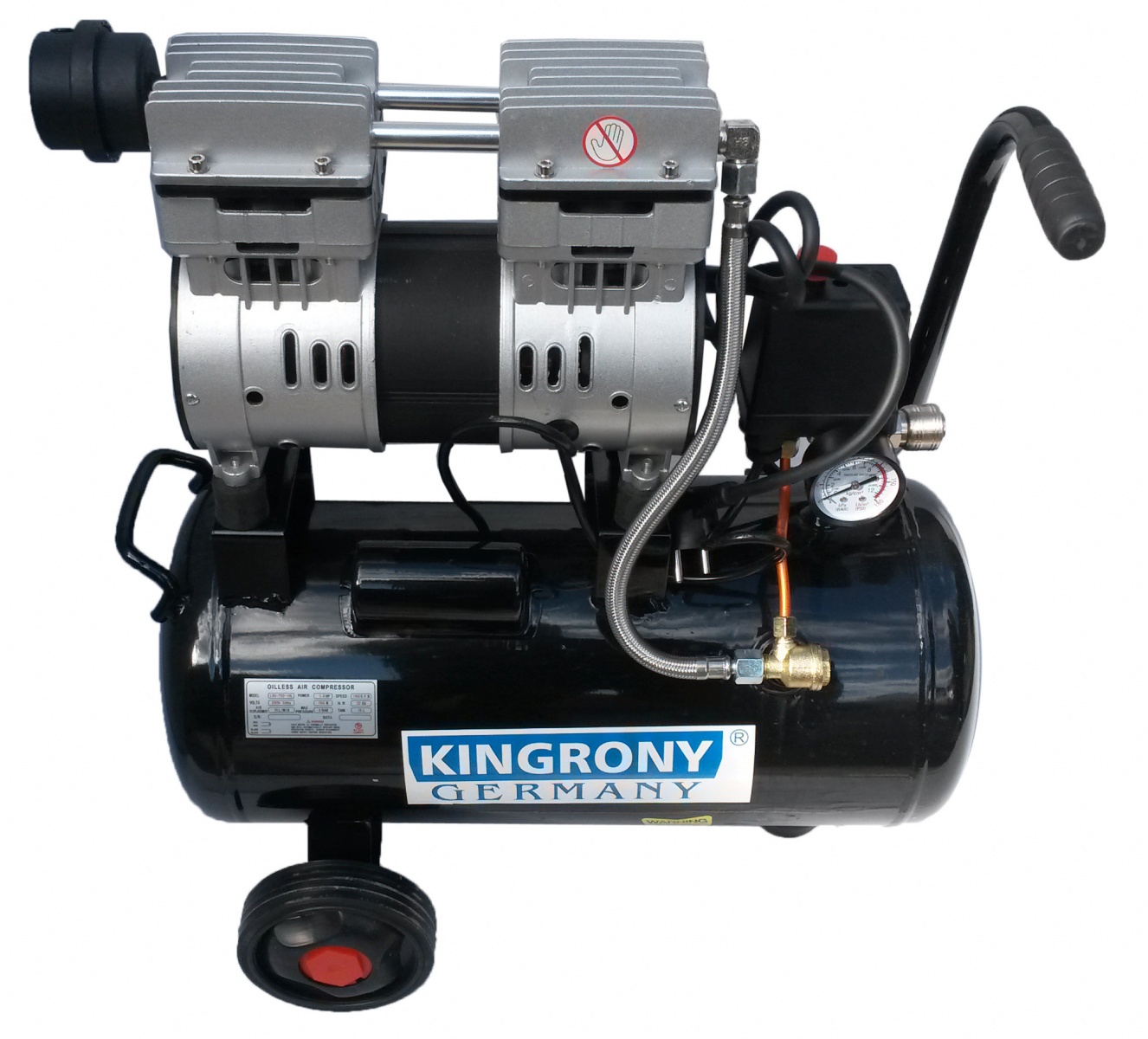 Gaisa kompresors ir kluss | neeļļots | 18 l/1,0 ZS/140 l/min (LXU-75018L) - Image 5