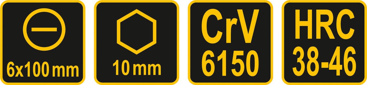 Skrūvgrieža āmurs | sešstūris | Plakans 6 x 100 mm (62162) - Image 4