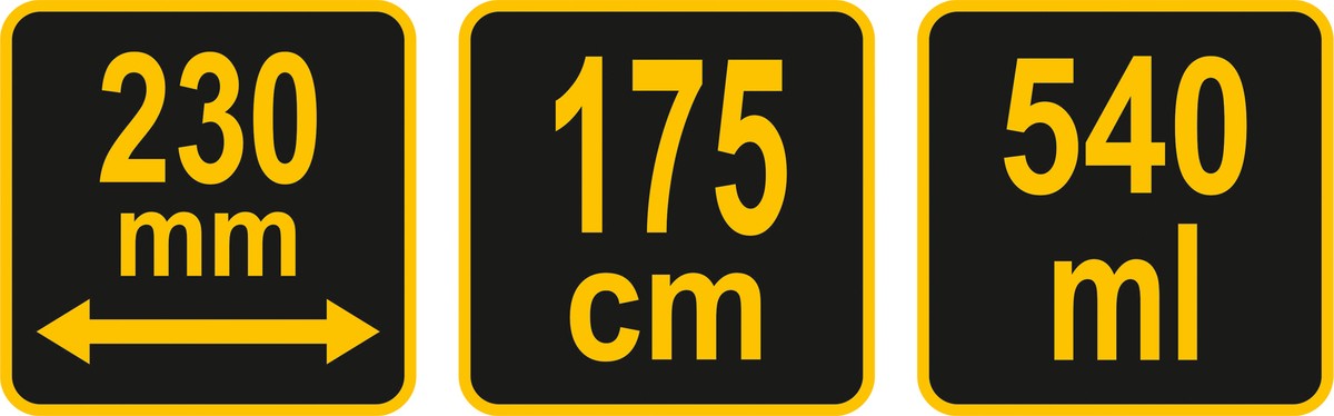 Krāsas veltnis ar krāsas trauku garā plastmasas rokturī | 0,54 l (09397) - Image 6