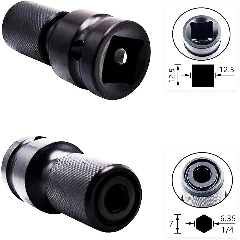 1/2" Dr. Trieciena adapteris bitiem HEX 1/4" - Image 2