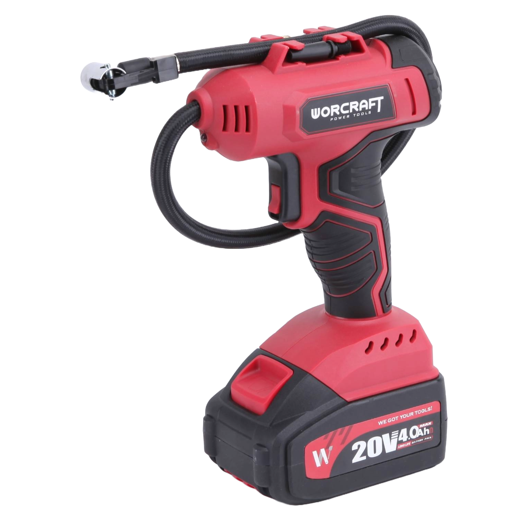 Litija jonu akumulatora gaisa sūknis / kompresors 20V