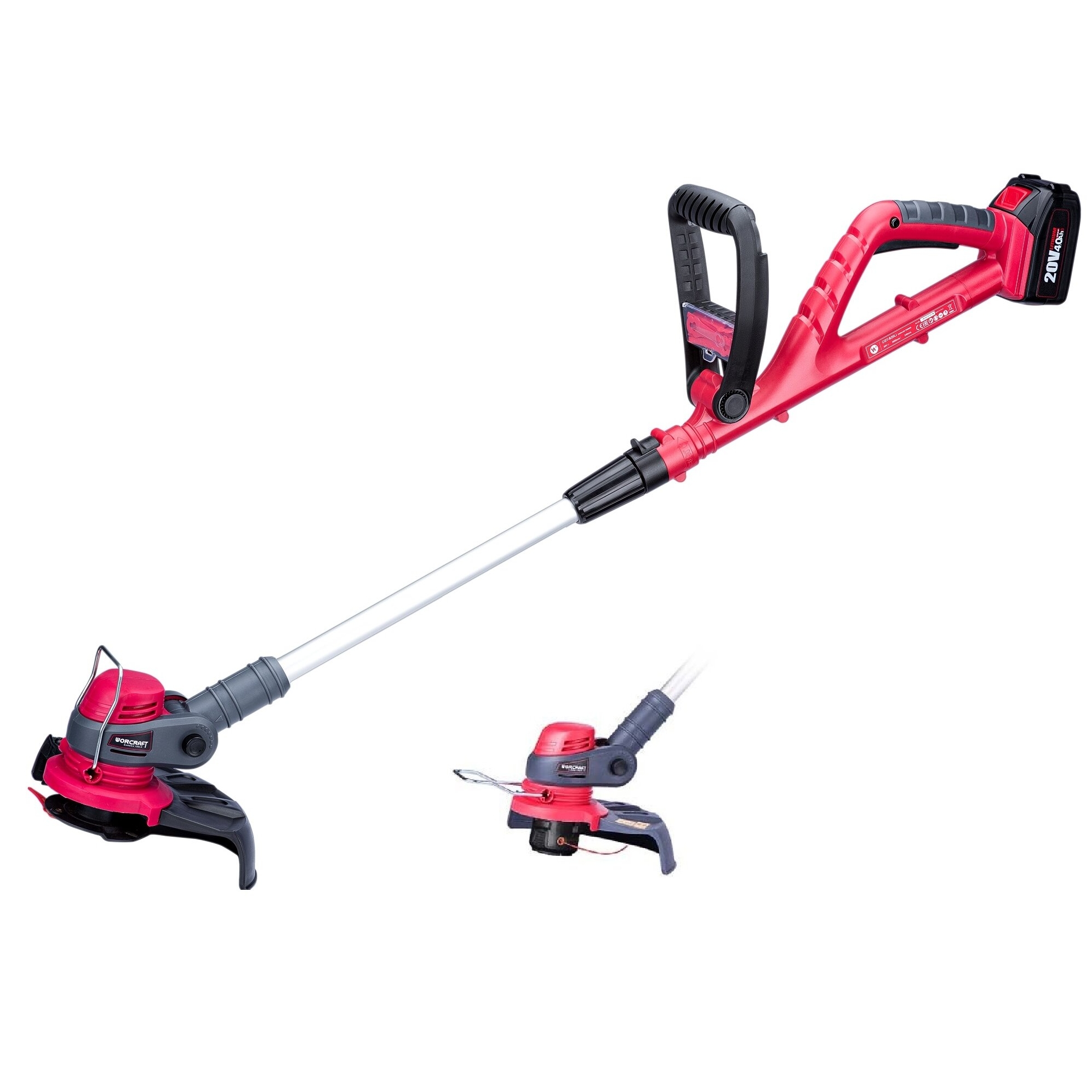 Li-ion akumulatora zāles trimmeris ar piederumiem 20V