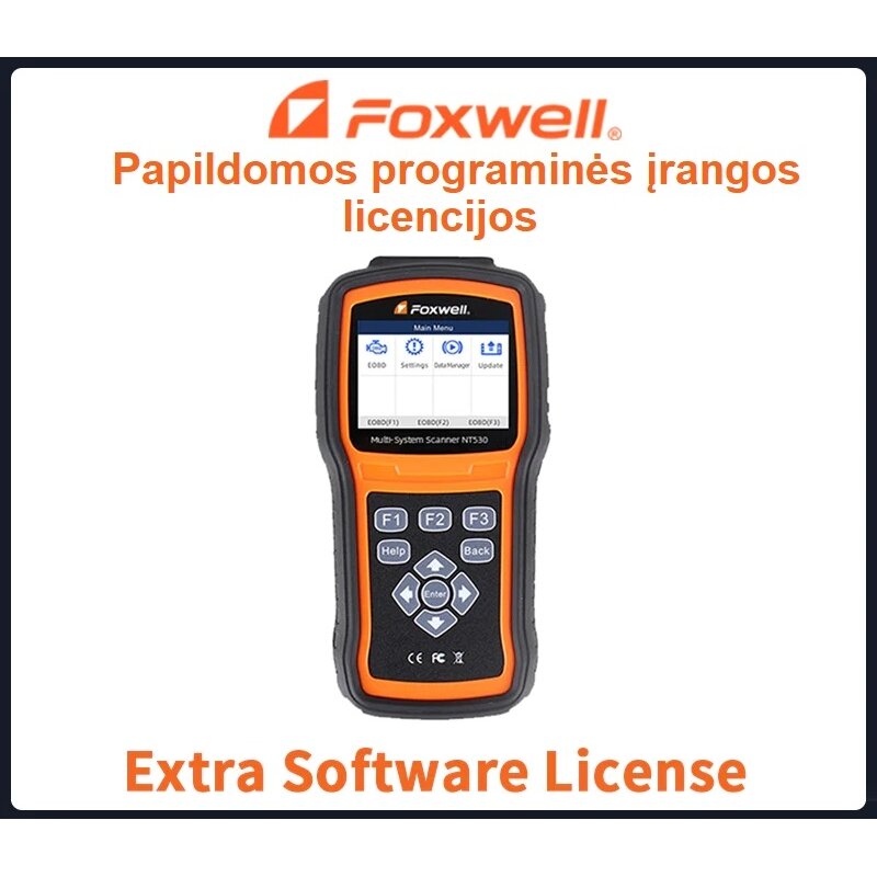 Foxwell NT530 papildu programmatūra
