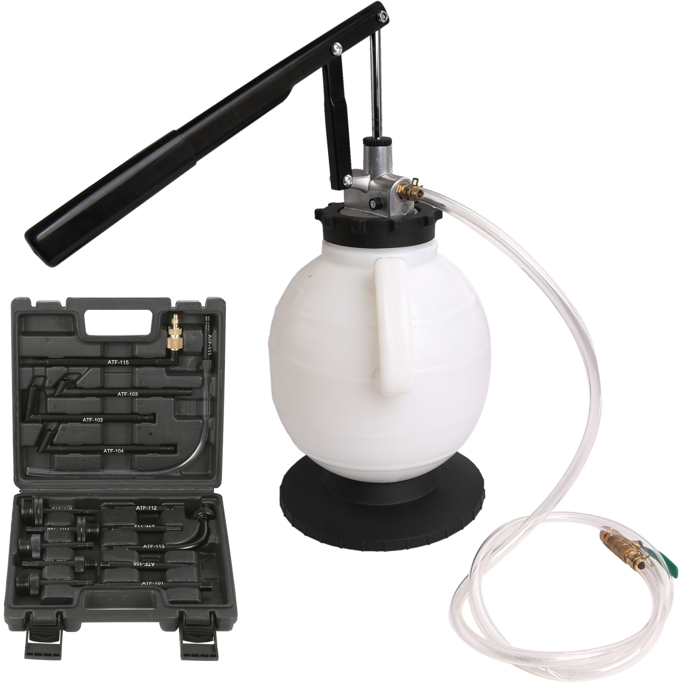 Manuālais ekstrakcijas un izplūdes transmisijas eļļas sūknis 7l ar ATF uzpildes sistēmu