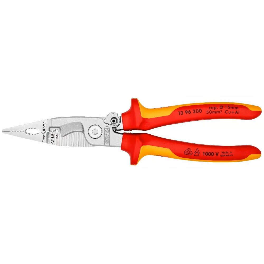 Knaibles elektroinstalācijai VDE 200mm KNIPEX