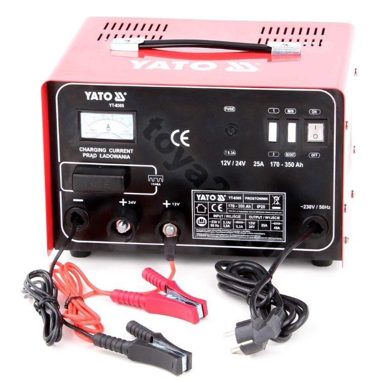 Lādētājs/Starteris | 12/24V, START/BOOST 30A, 350Ah (YT-8305) - Image 4