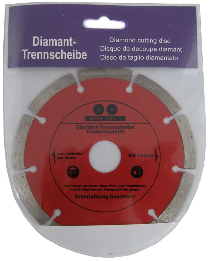 Dimanta griešanas disks 125 mm X1,2 X1,8 X7,0 (CR0125) - Image 2