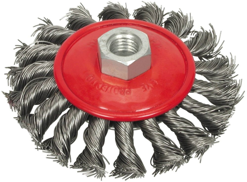 Stiepļu suka, diska tipa | liels tērauds | 100 mm | M14 (06977)