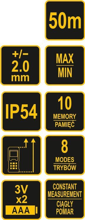 Lāzera attāluma mērītājs | 0,2–50 m (81791) - Image 6