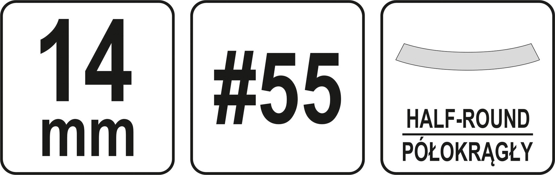 Kalts kokam | pusapaļa | 14 mm (YT-62823) - Image 4