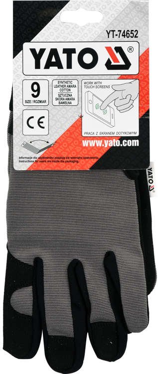 Darba apģērbs | Amara Leather | piemērots skārienekrāniem | 9. izmērs (YT-74652) - Image 2