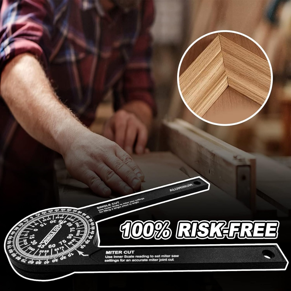 7 collu alumīnija mitrzāģa mērītājs (MSP7) - Image 6