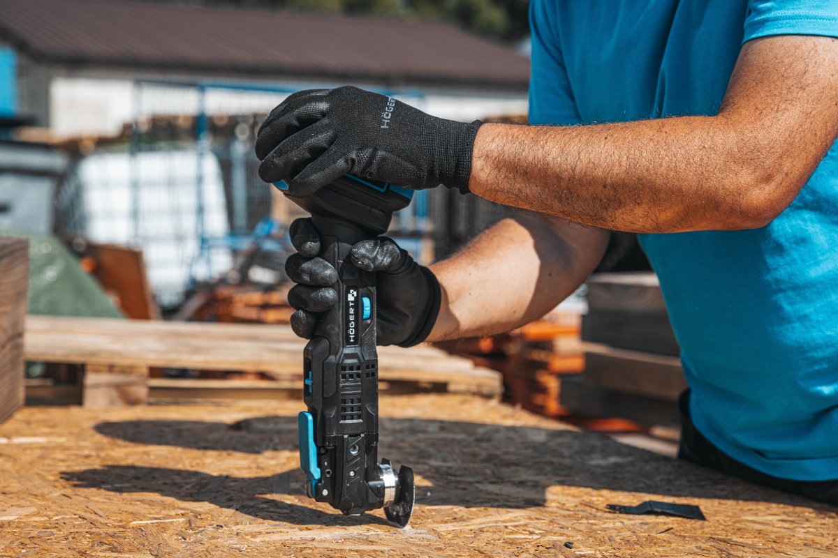 Bezvadu daudzfunkcionālais instruments 18V, metāla pārnesumkārba, LED apgaismojums, HT2E230-0MT, HOGERT - Image 3