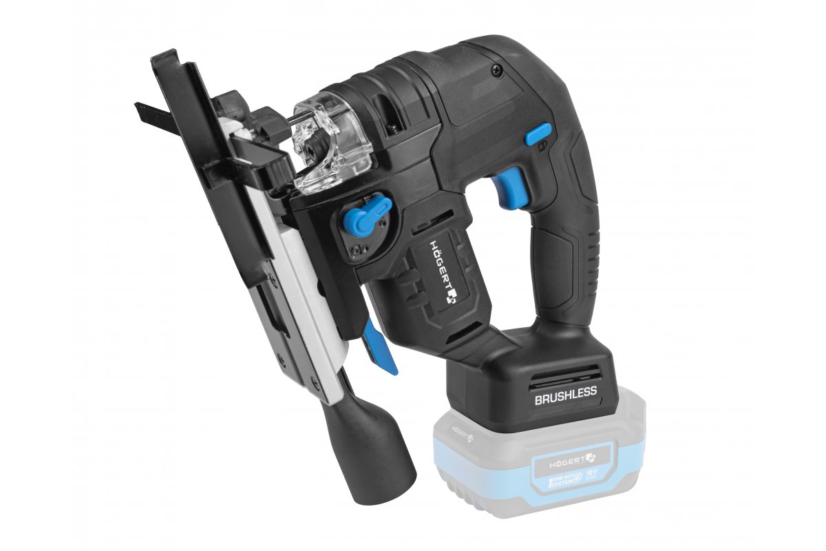 Bezvadu bezsuku figūrzāģis, 18V, 4-pakāpju asmens svārstības, HT2E233-0JS, HOGERT - Image 14