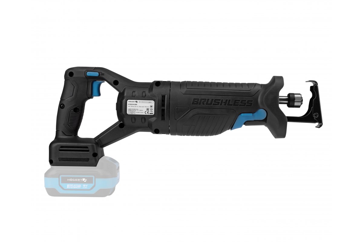 Bezvadu zāģis ar bezsuku motoru, 18V, regulējams ātrums un leņķis, HT2E234-0RS, HOGERT - Image 6