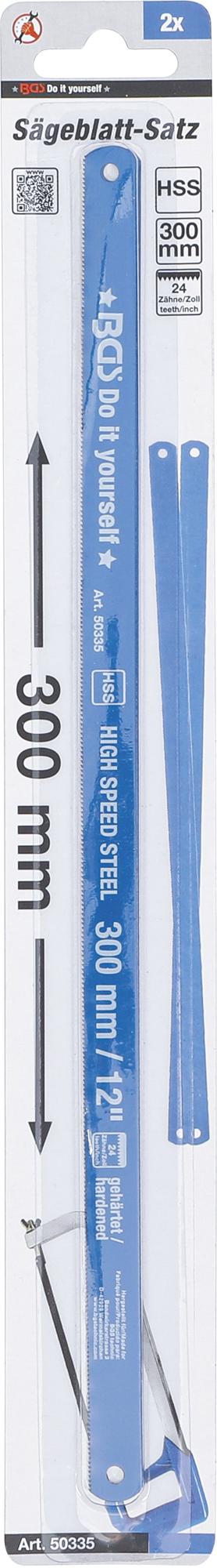 Asmeņi metālam | HSS | 13 x 300 mm | 2 gab. (50335) - Image 3