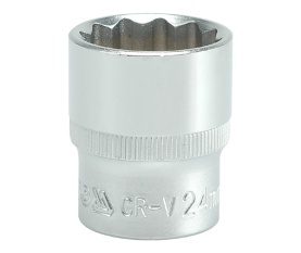 Sešstūra ligzda 1/2″, 24 mm (YT-1286)