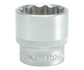 Sešstūra ligzda 1/2″, 32 mm (YT-1292)