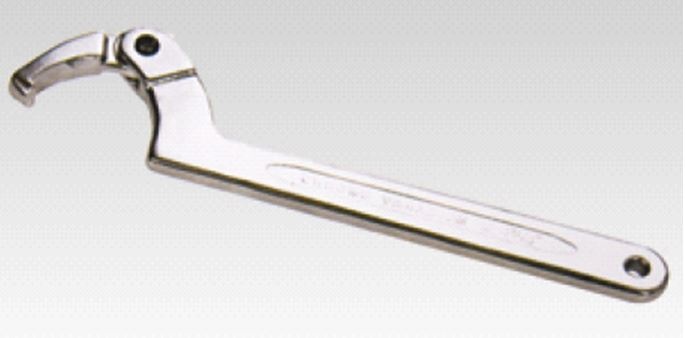 C-Hook uzgriežņu atslēgas, regulējama “C” uzgriežņu atslēga ar šarnīra žokli lietošanai uz pils uzgriežņiem (SK6330)