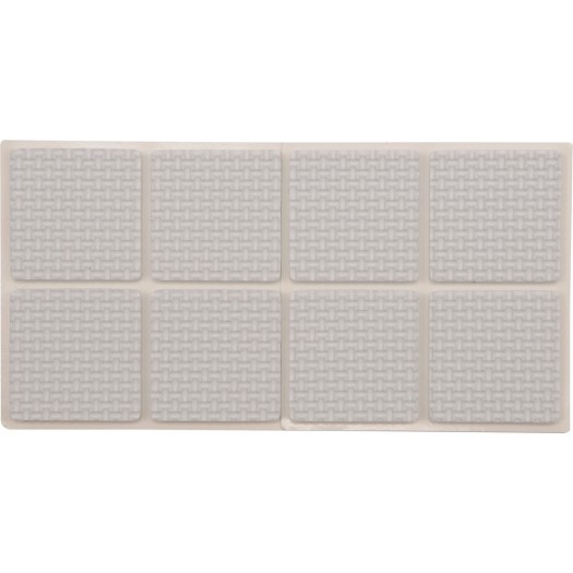Pašlīmējošie mēbeļu paliktņi balti 38x38mm 8gab. (74903)