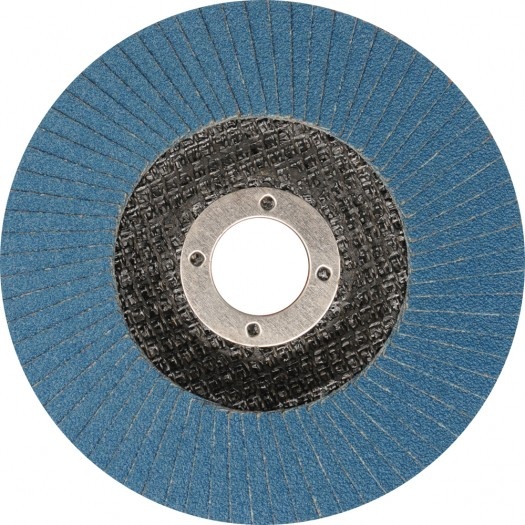 Atloku disks izliektas formas zils 125 mm P40 INOX (YT-83332) - Image 3