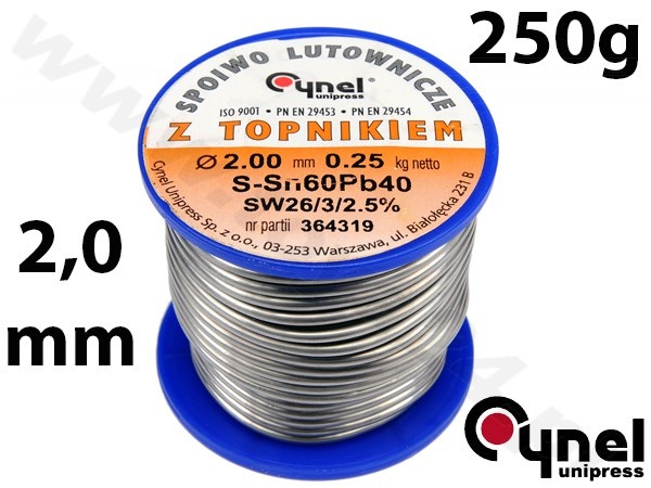Audio metāla stieple Ø 2.00mm. 250 g miltu (76819)