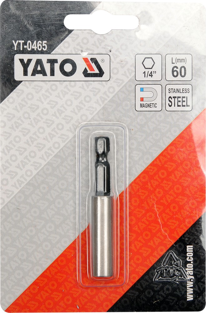 Magnētiskais uzgaļu turētājs 1/4″, 60 mm (YT-0465)