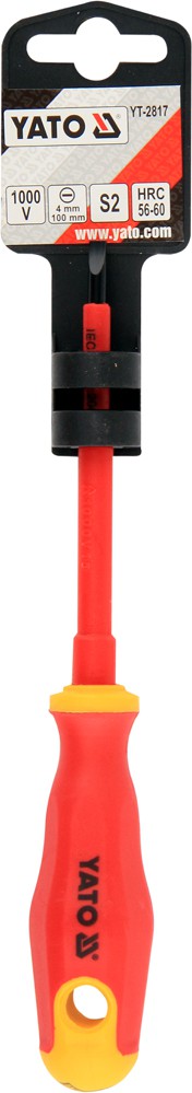 Izolēts skrūvgriezis elektriķim | 1000V | 4 x 100 mm (YT-2817)