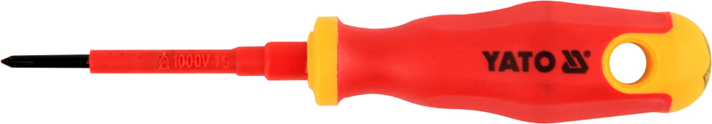 Izolēts skrūvgriezis elektriķim | 1000V | PH0 x 60 mm (YT-2821)