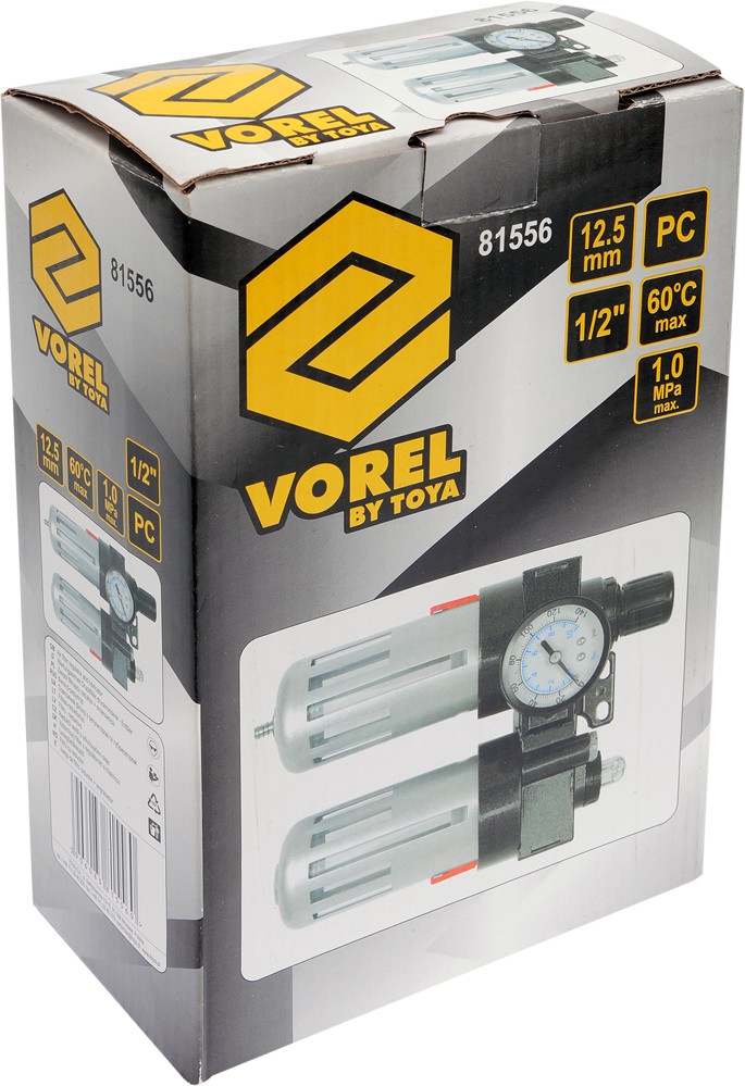 Mitruma savācējs, regulators ar manometru un eļļotāju 1/2" (81556) - Image 14