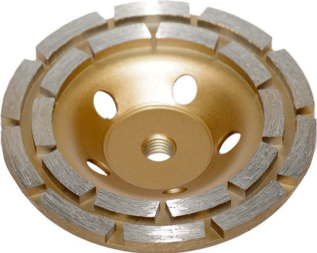 Dimanta slīpripas | plāksnes tips | divu rindu | M14 x 125 mm (DR0125B)