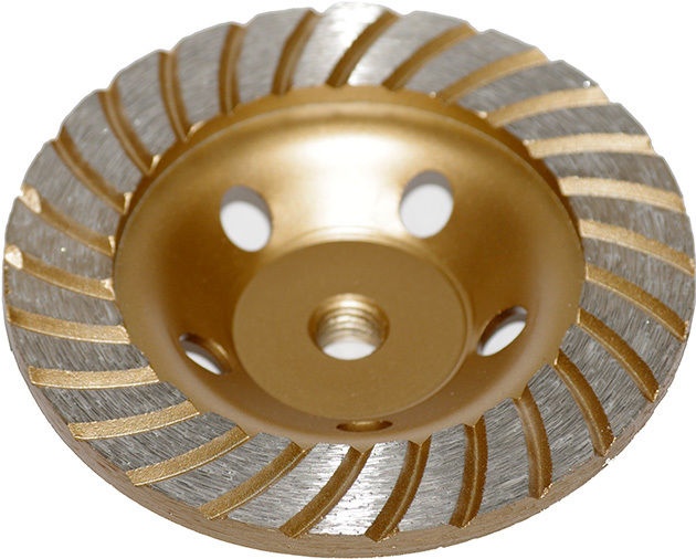 Dimanta slīpripas | plāksnes tips | turbo | M14 x 125 mm (DB0125A)