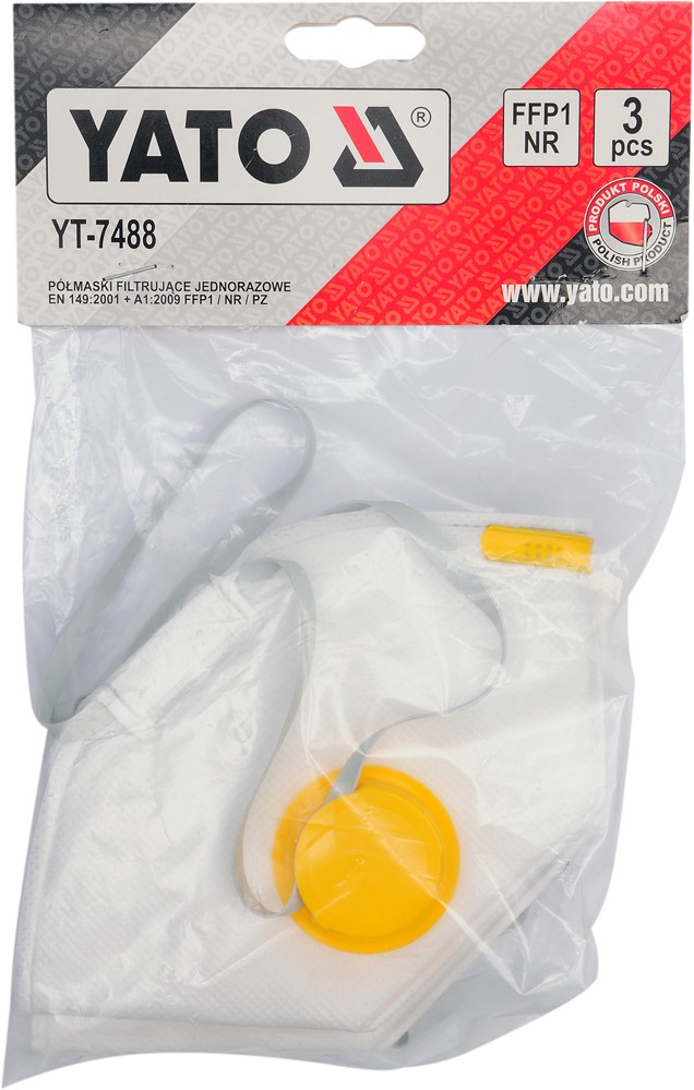 Respiratori ar vārstu CFY3V 3gab. (YT-7488)