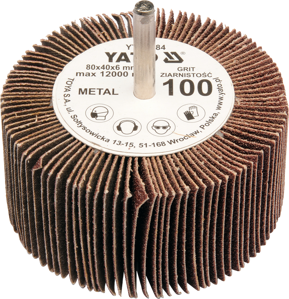 Tīrīšanas uzgalis, lapa | 80x40x6mm | P60 (YT-83382)