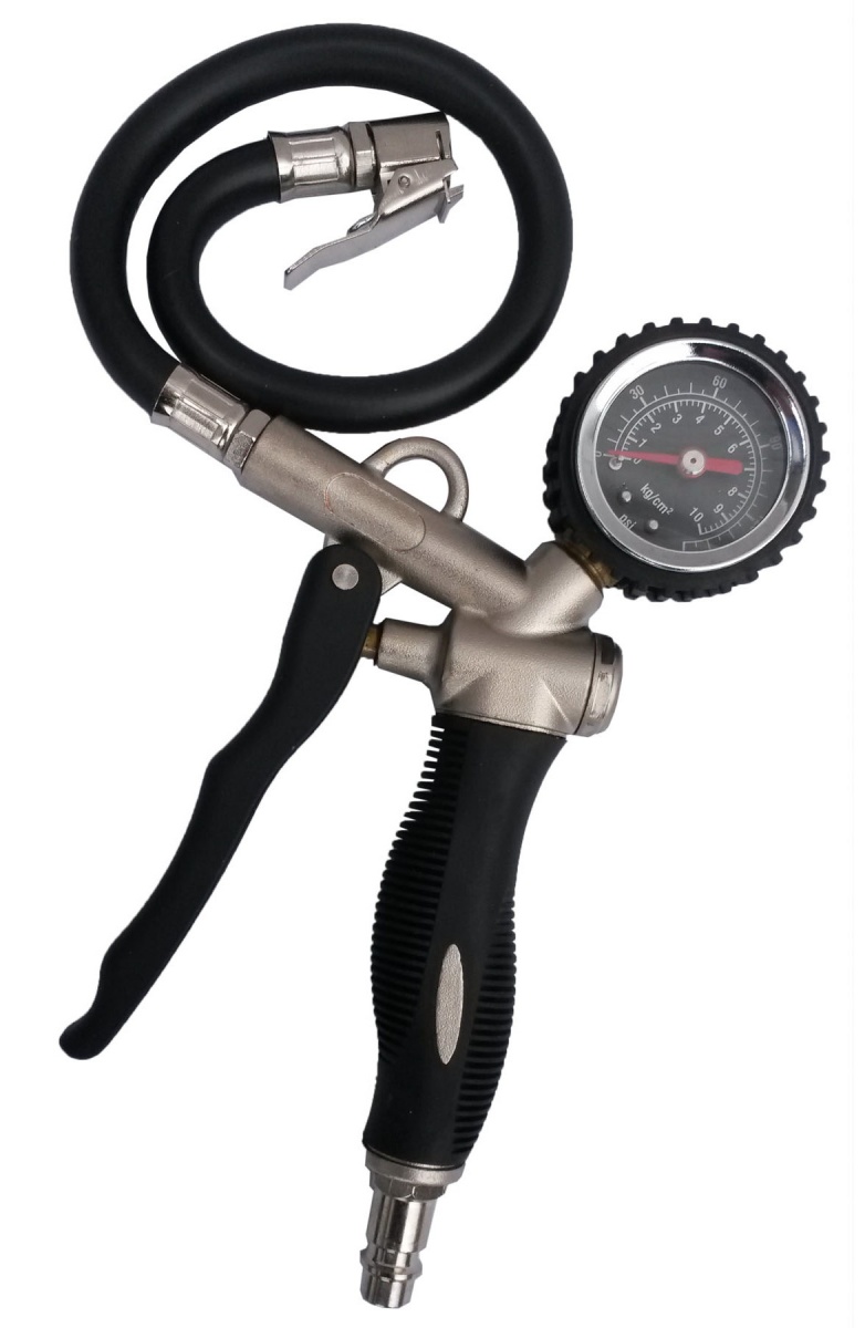 Riepu spiediena pistole ar manometru profi (SK00586)