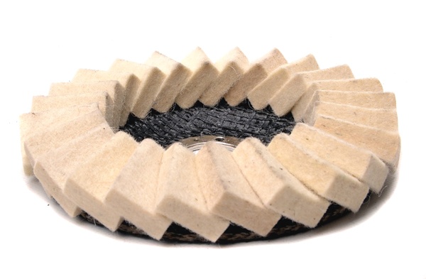 Pulēšanas disks balts atloks | 125 mm x 22 mm (FT0064)