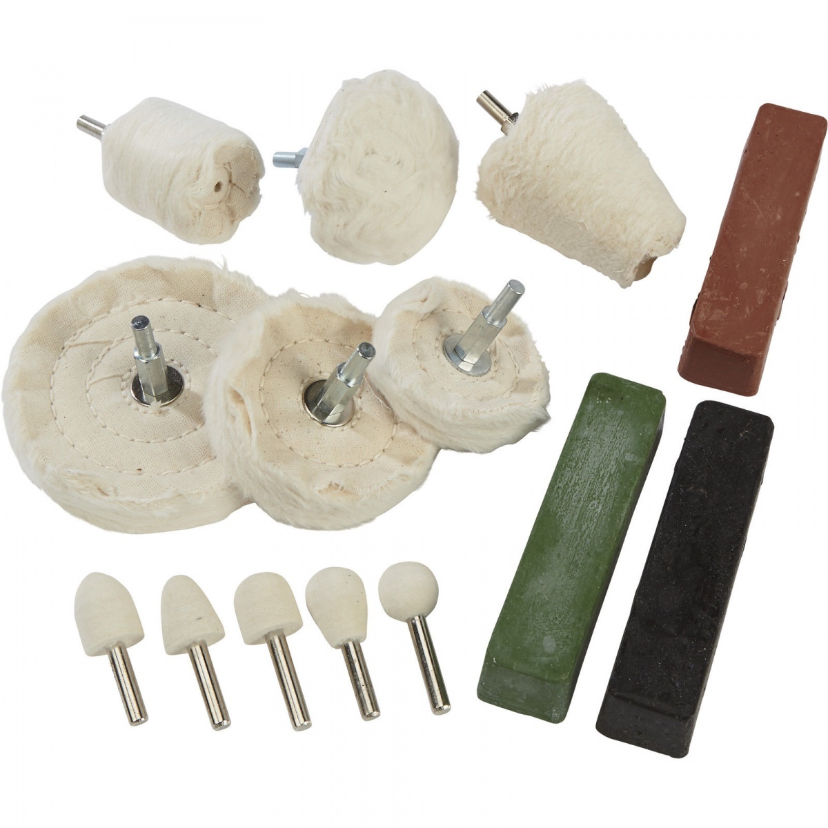 Pulēšanas uzgaļu komplekts | ar pastu | 14 gab. (AP14S)