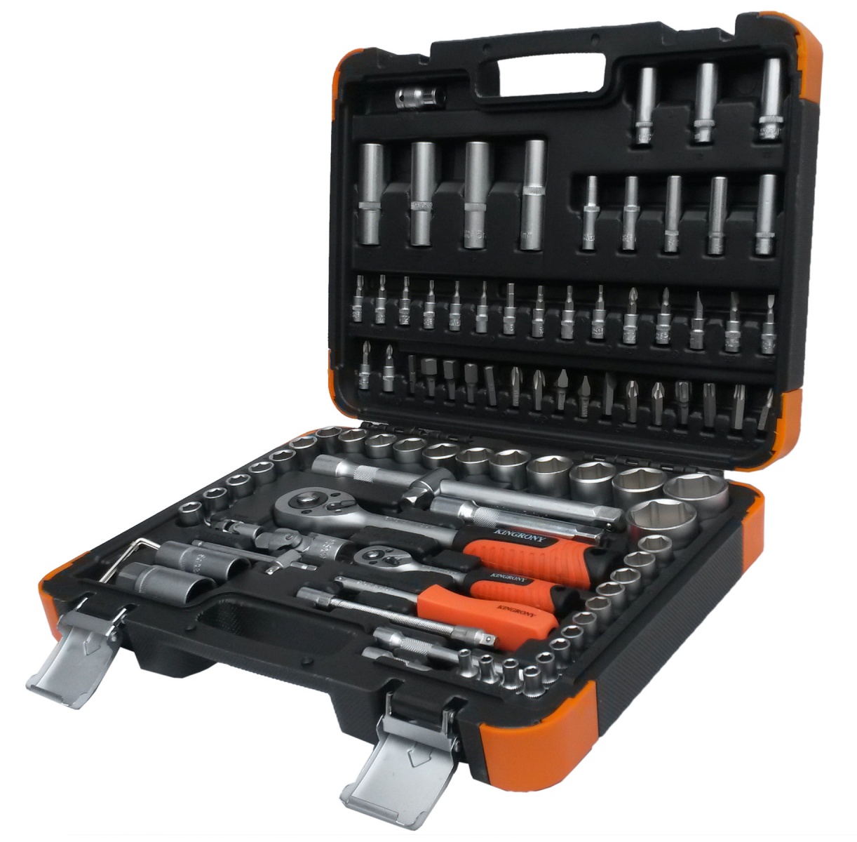 Kontaktligzda un uzgriežņu atslēgu komplekts 94 gabali, 1/4″ + 1/2″ (KR121094C)