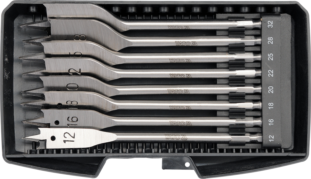 Spalvu urbju komplekts | 1/4″ bits | 12–32 mm | 8 gab (YT-3259)