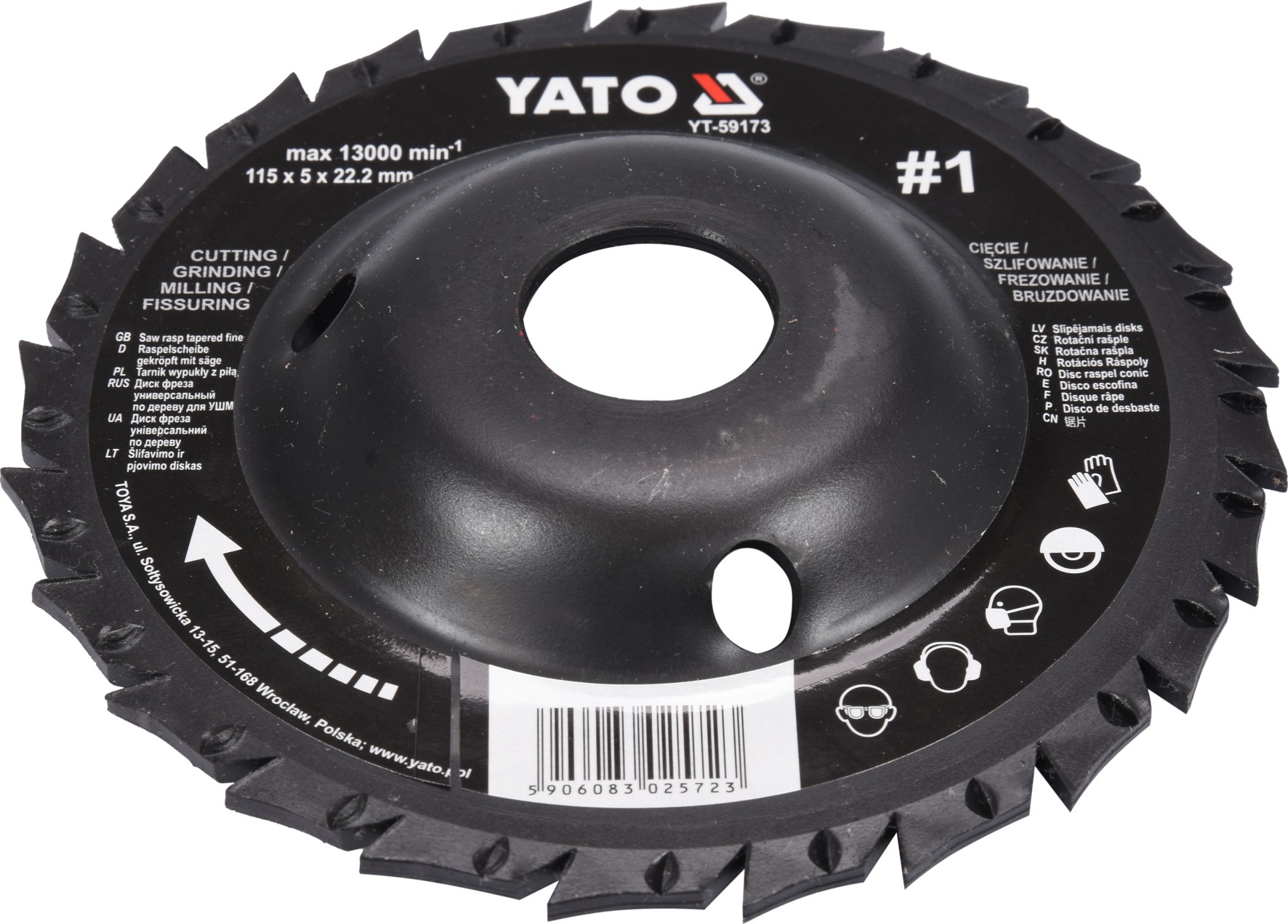 Koka griezējs/asmens 115mm, No1 (YT-59173)