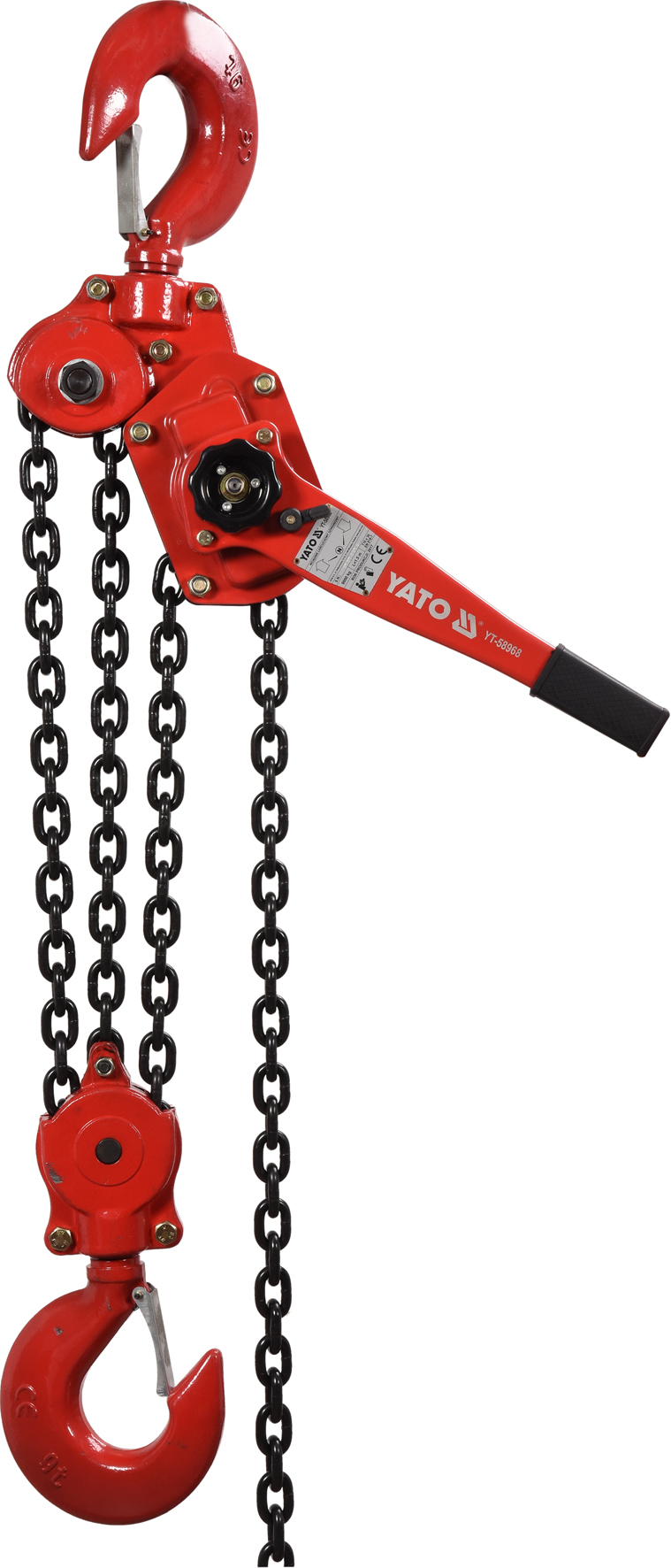 Ķēdes vinča ar sviru | 1,5 m | 9,0 tonnas (YT-58968)