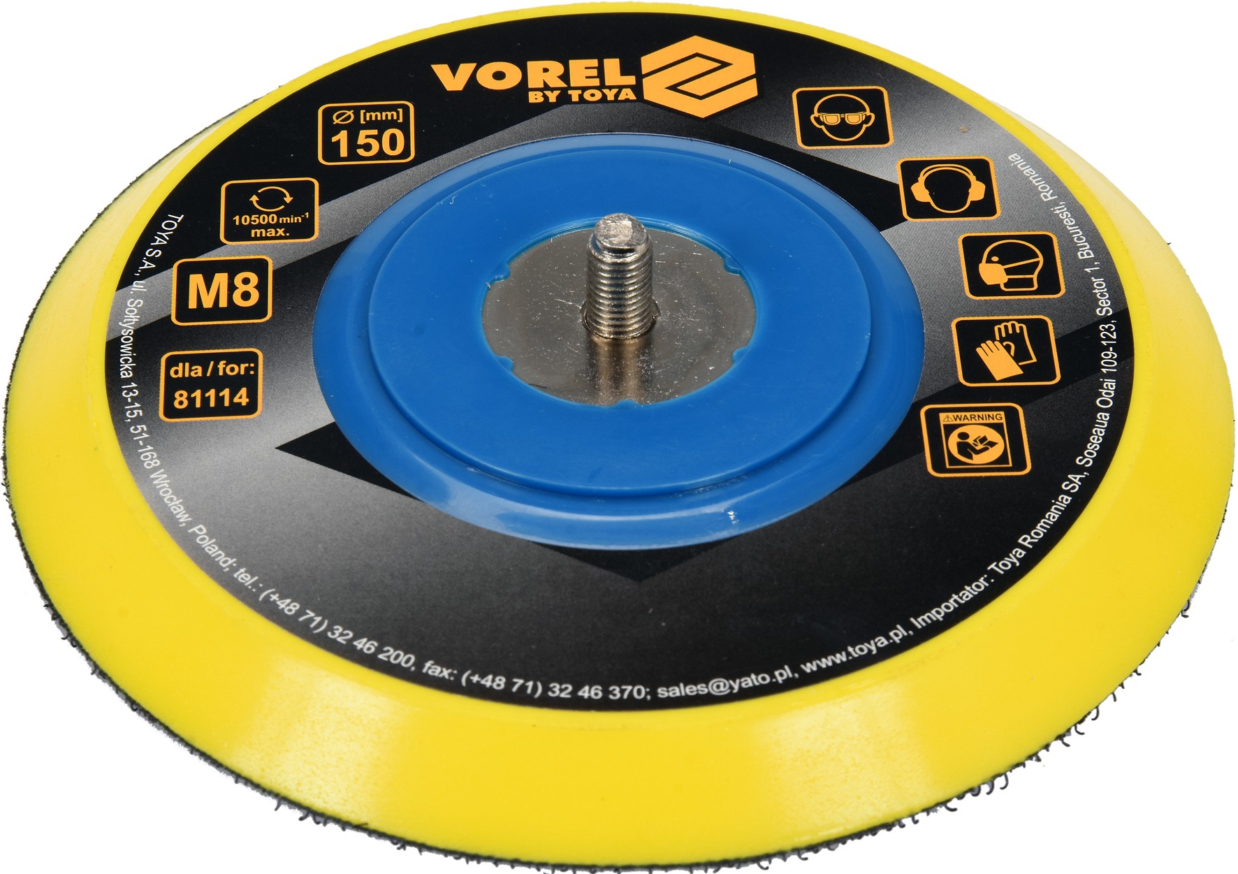 Velcro spilventiņš Ø 150 mm pulētājam (81115)