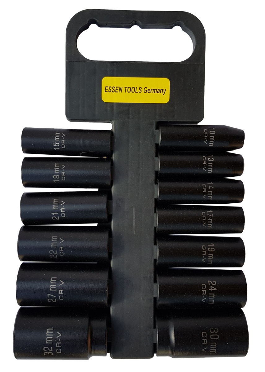 Trieciena garās galvas komplekts | 12,5 mm (1/2 collas) | 10–32 mm | 13 gab. (SK1213)