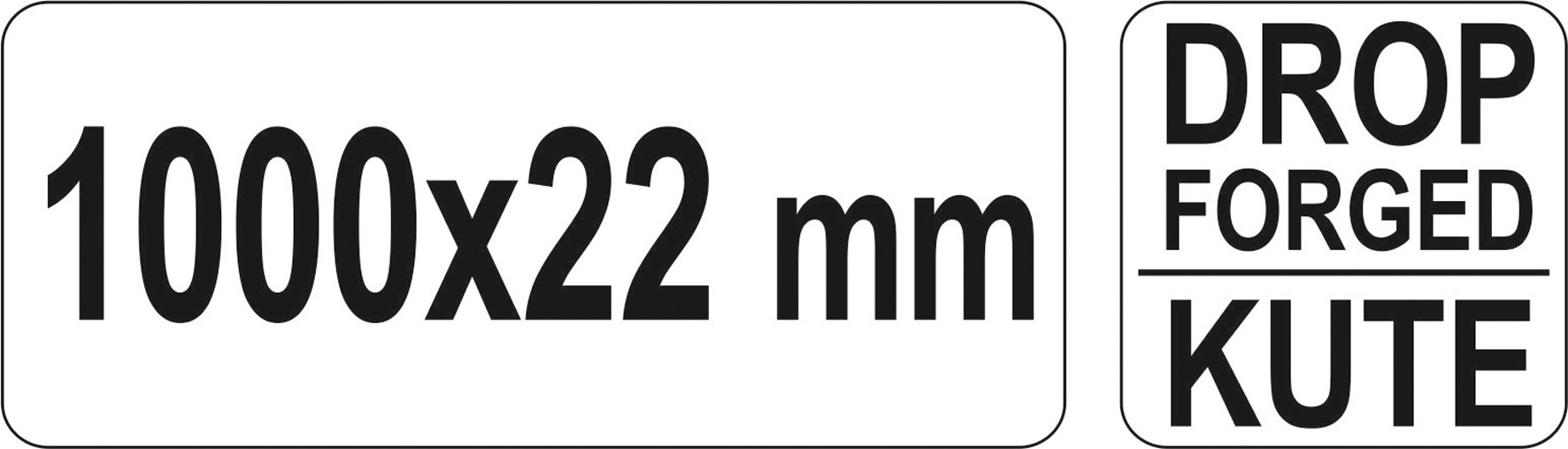 Sešstūra lauznis | 1000 x 22 mm (YT-46834)