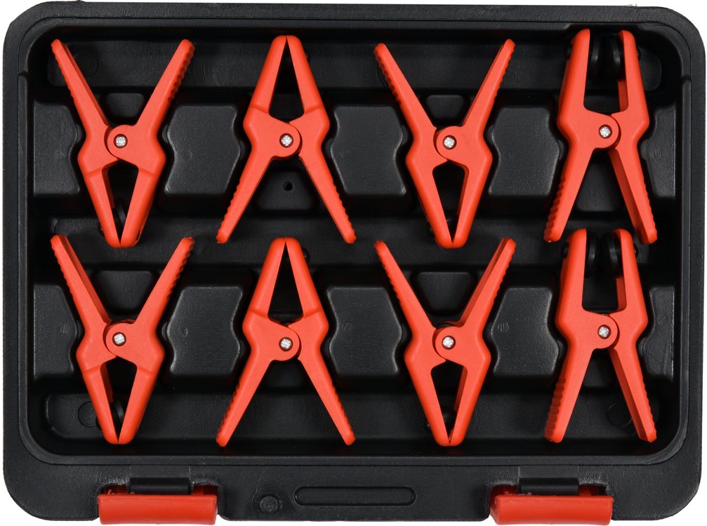 Šļūtenes bloķēšanas komplekts | metāla caurulēm | 8 gab. (YT-08391)