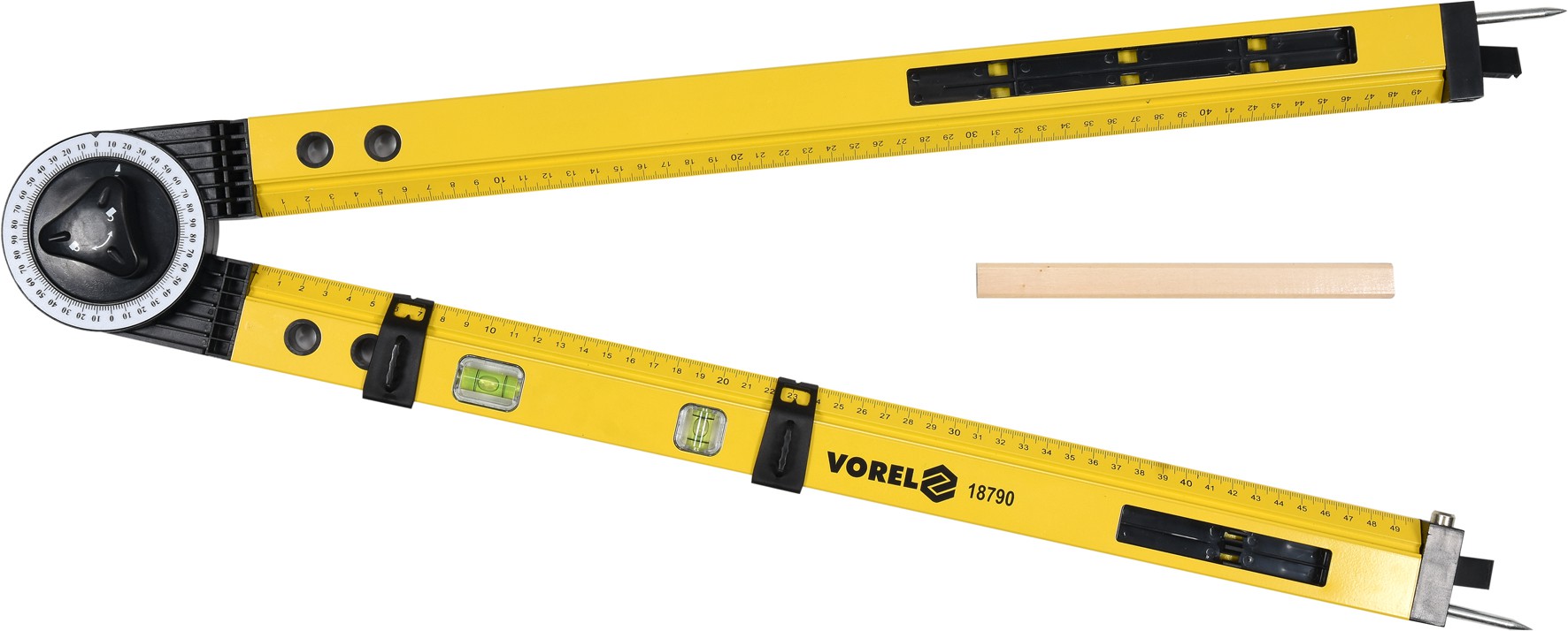 Daudzfunkcionāls leņķa mērītājs | mehānisks | 500 mm (18790) - Image 7