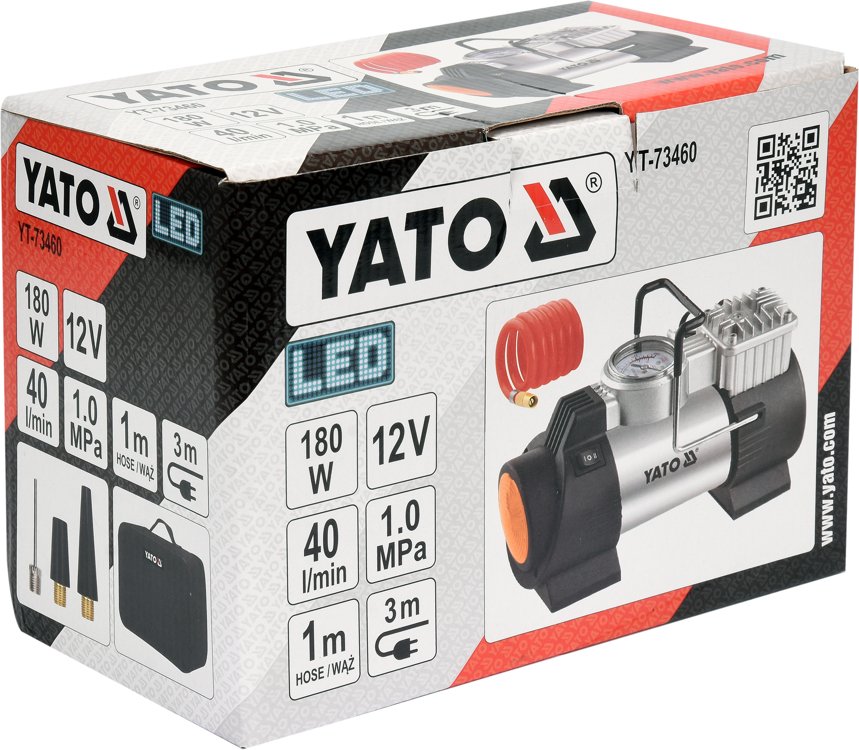 Auto kompresors | ar LED lampu | 12 V/180 W (YT-73460) - Image 11