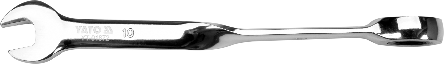 Kombinētā sprūdrata atslēga | salocīts X | 10 mm (YT-01872)