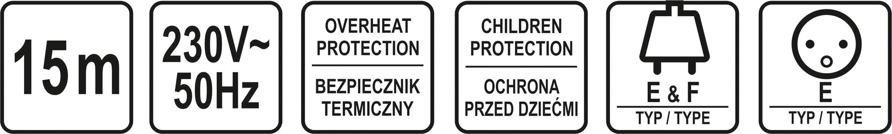 Pagarinātājs ar trumuli | 4 rozetes | 15 m (82691)