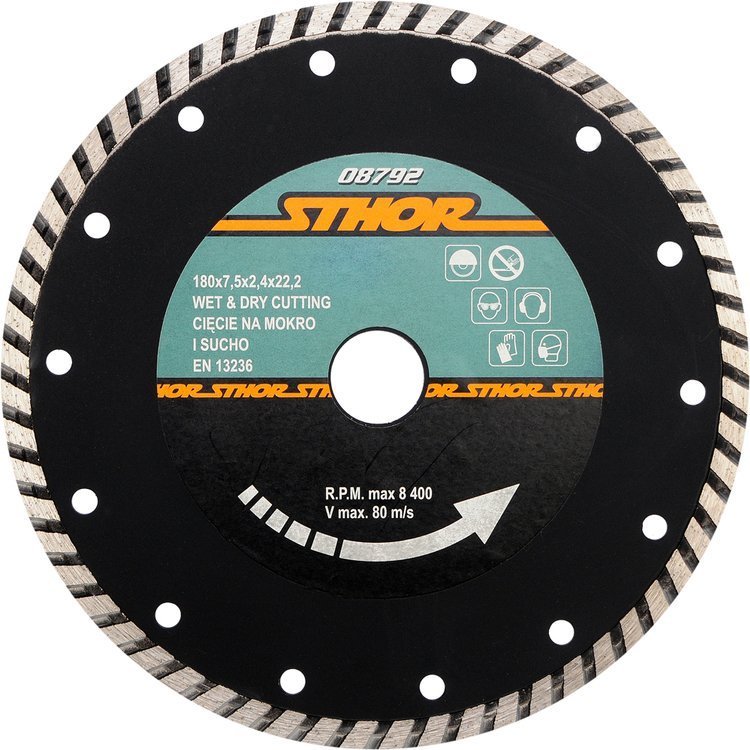 Dimanta griešanas disks “turbo” HS 180mm (08792)